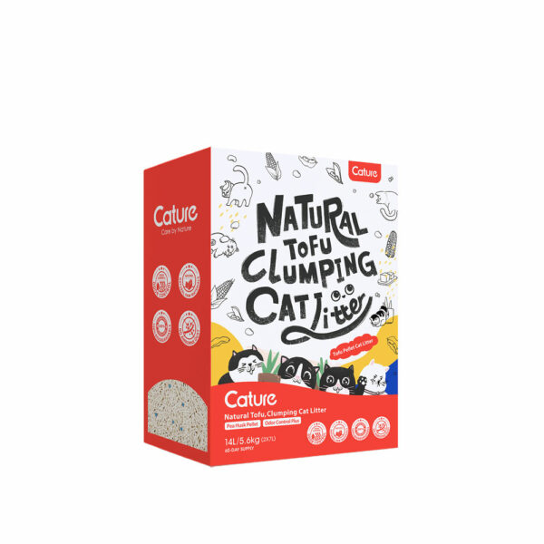 Cature Tofu Οικολογικό Υπόστρωμα Γάτας από Φυσικό Ανακυκλωμένο Ξύλο 14L