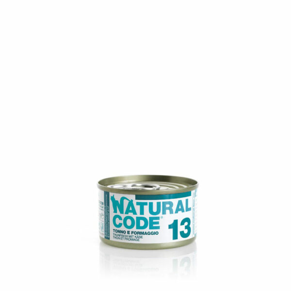 Natural Code Adult Cat Τόνος & Τυρί No13 85gr