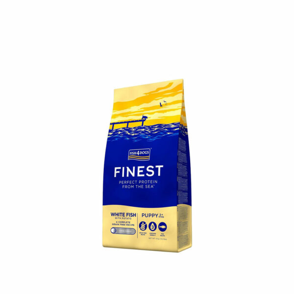 Fish4Dogs Finest White Fish Puppy Large Kibble