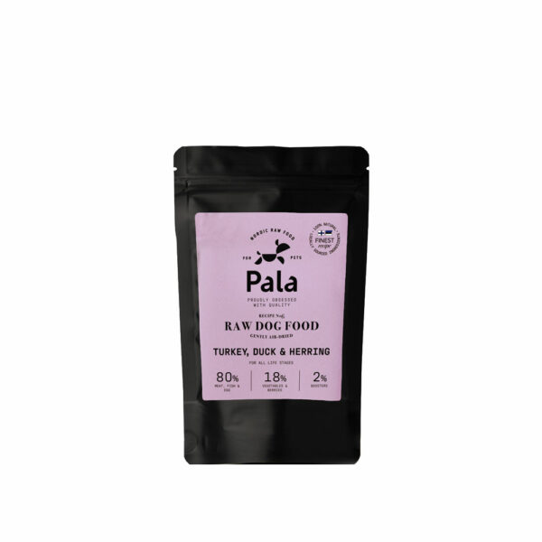 Pala Natural Raw Air-Dried Grain Free Μπουκιές με Γαλοπούλα Πάπια & Ρέγγα 100gr
