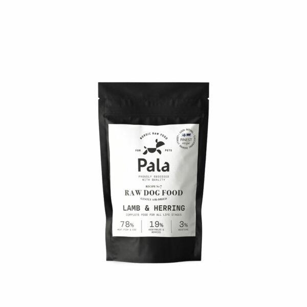 Pala Natural Raw Air-Dried Grain Free Μπουκιές με Αρνί & Ρέγγα 100gr