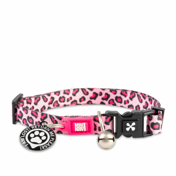 Max & Molly Leopard Pink Περιλαίμιο Γάτας με Smart ID