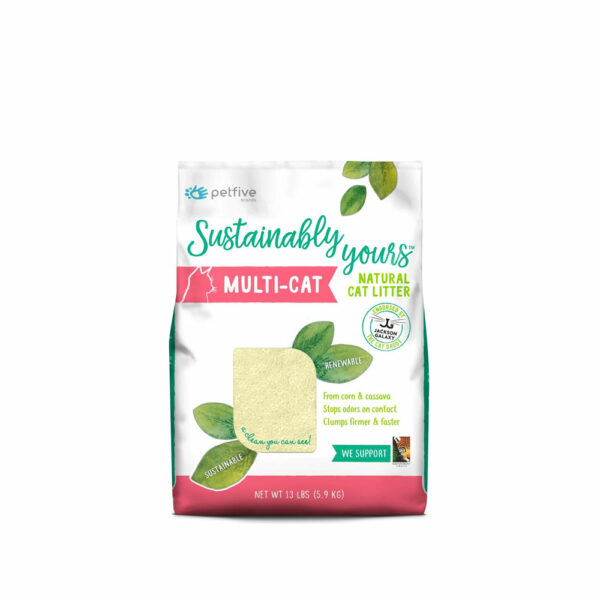 Sustainably Yours Multi-Cat Natural Biodegradable Cat Litter 4.53kg