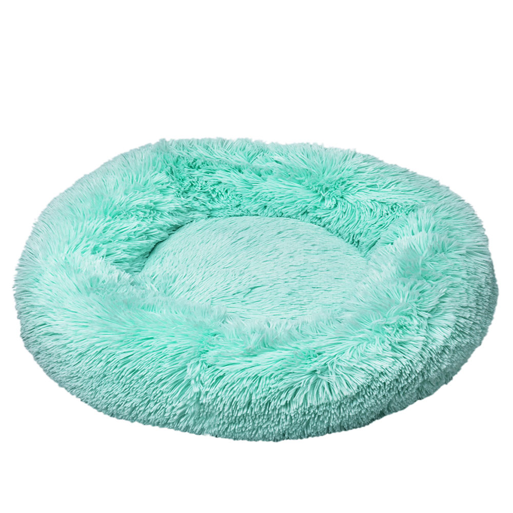 Fluffy Donut Pet Bed Turquoise