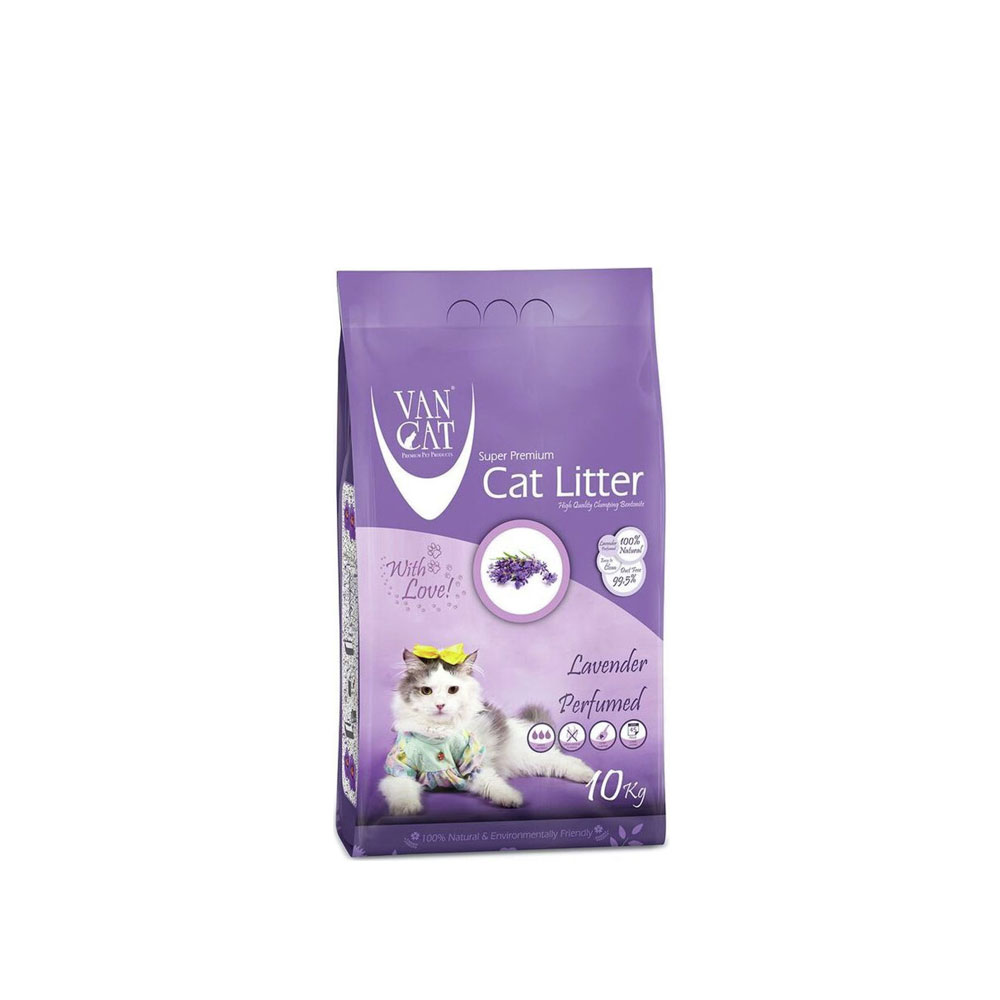 Van Cat Lavender Clumping Χοντρή Άμμος Γάτας 10kg