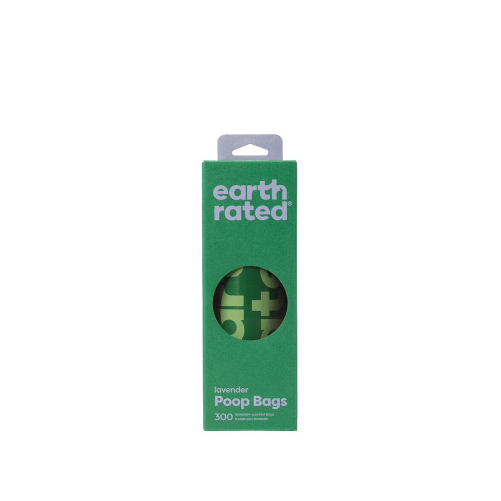 Earth Rated Bulk Single Roll Poop Bags Lavender 300pcs