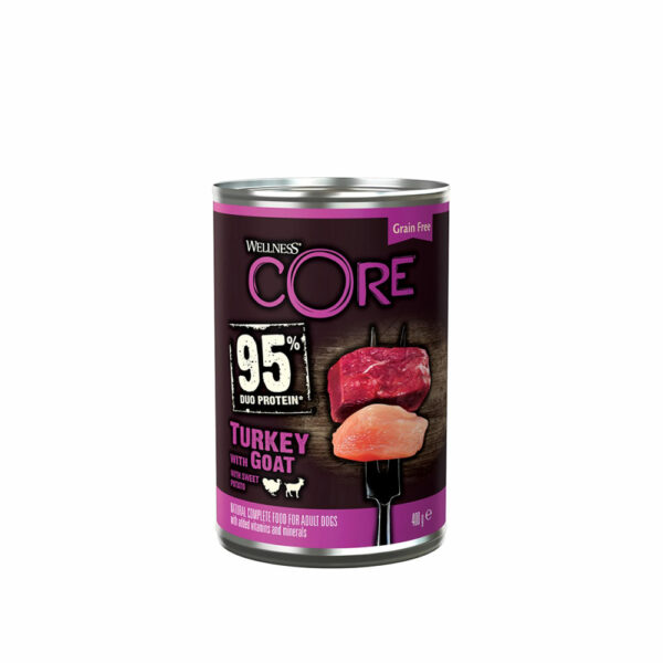 Wellness CORE 95% Duo Protein Turkey Goat & Sweet Potato 400gr