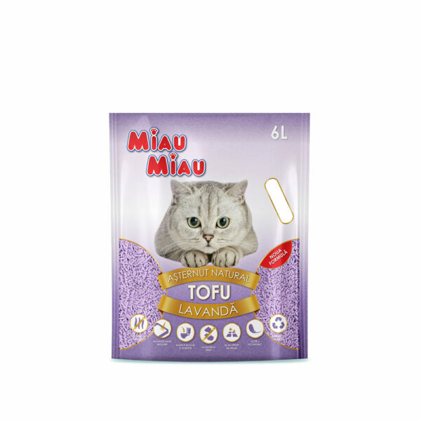 Miau Miau Tofu Cat Litter Lavender 6lt