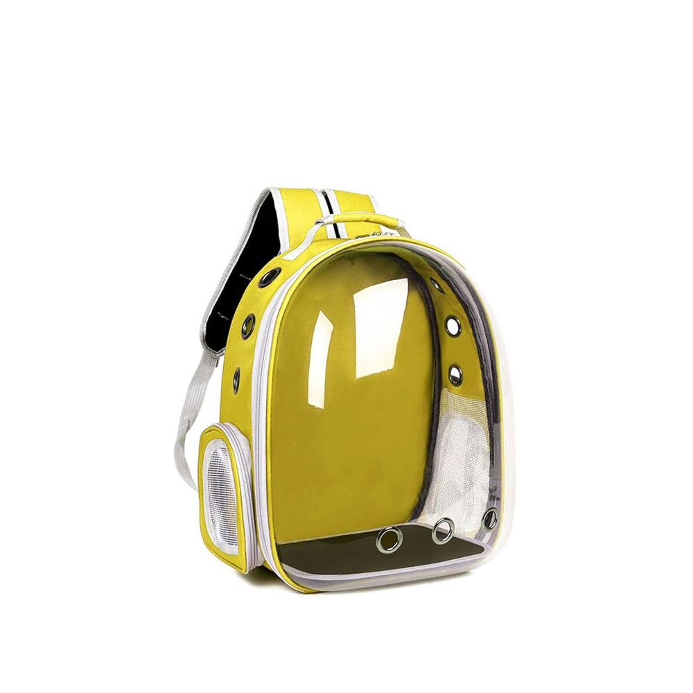 Τσάντα Μεταφοράς Διάφανη Dome Κίτρινη 33x25x43cm