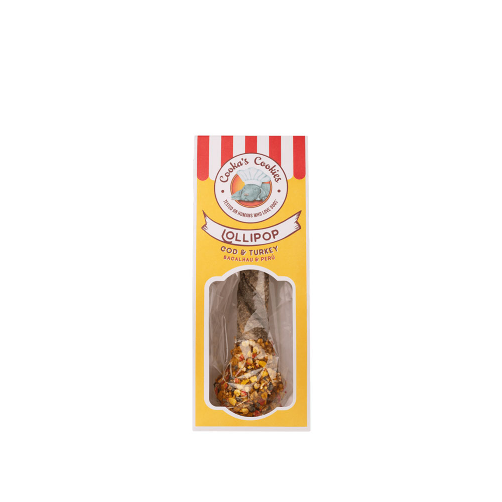 Cooka's Cookies Lollipop Cod & Turkey 35-40gr